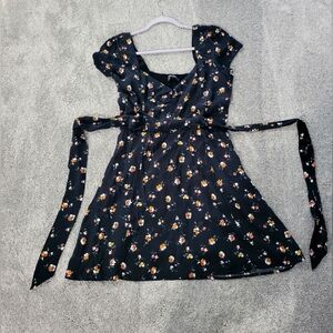 Abercrombie & Fitch Black Floral Mini Dress